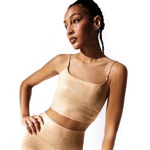 Carbon38 Metallic Snake Cami Bra